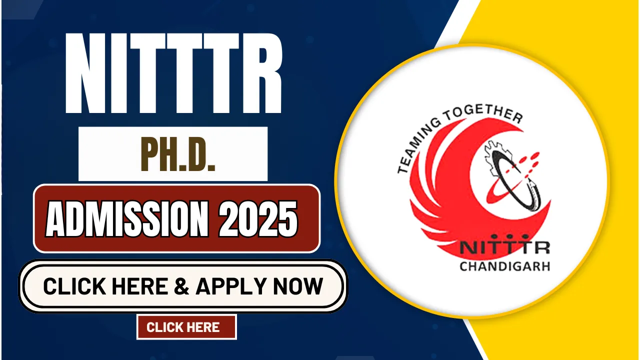 NITTTR Ph.D. Admission 2025